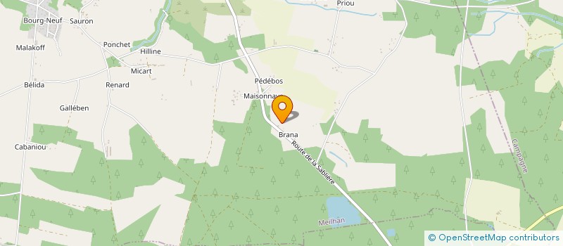 localisation de l'entreprise INDIVISION BARGE LAFENETRE  CARCEN-PONSON