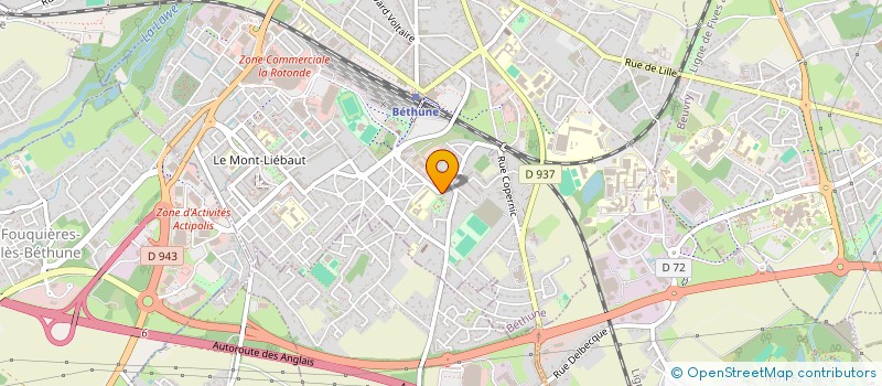 localisation de l'entreprise INDIVISION BARILLOT CHEVALIER  BETHUNE