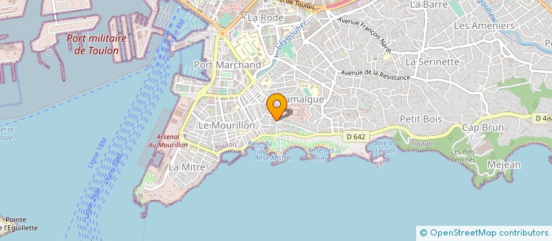 localisation de l'entreprise INDIVISION BARNOUIN FERRIER  TOULON