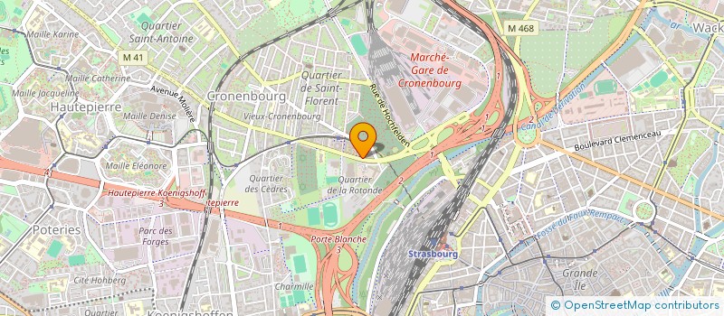 localisation de l'entreprise INDIVISION BARNOUX-FELTEN à STRASBOURG