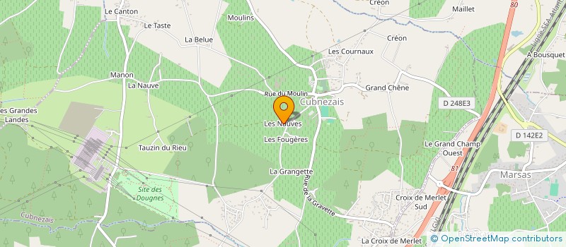 localisation de l'entreprise INDIVISION BARONNET-LAMAISON  CUBNEZAIS