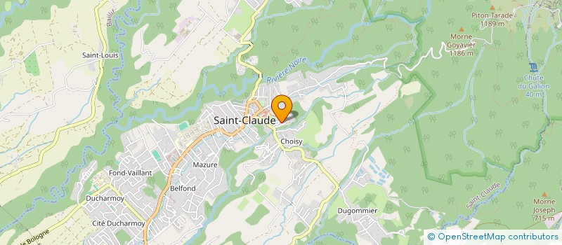 localisation de l'entreprise INDIVISION BARRAU ANDRESY à SAINT-CLAUDE