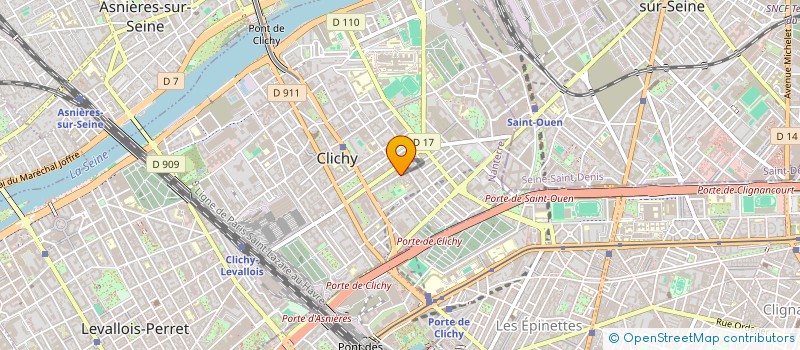 localisation de l'entreprise INDIVISION BARTEAU-RABIER  CLICHY