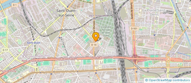 localisation de l'entreprise INDIVISION BARTHELAT MEYER  SAINT-OUEN-SUR-SEINE