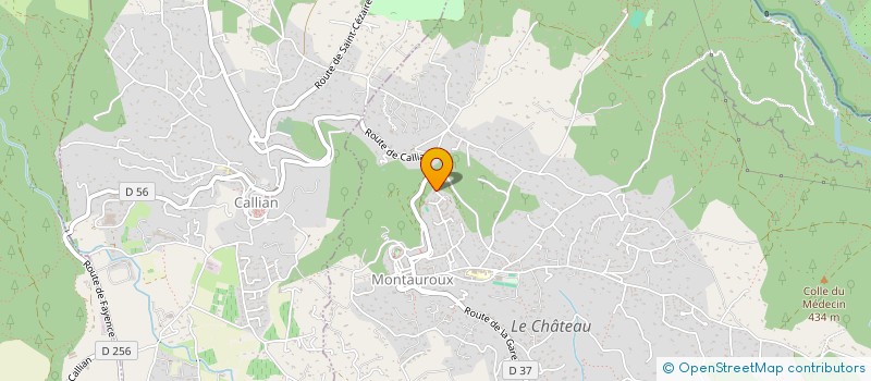 localisation de l'entreprise INDIVISION BARTOLO JONATHAN ET AURORE  MONTAUROUX