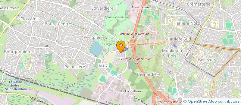 localisation de l'entreprise INDIVISION BASQUIN THOMAS ET CELINE  SAINT-HERBLAIN