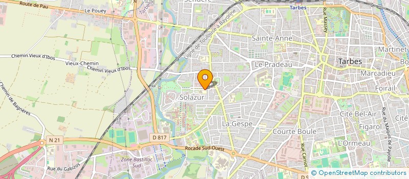 localisation de l'entreprise INDIVISION BASSETTI / LONCA JEAN-PIERRE ET SYLVIE  TARBES