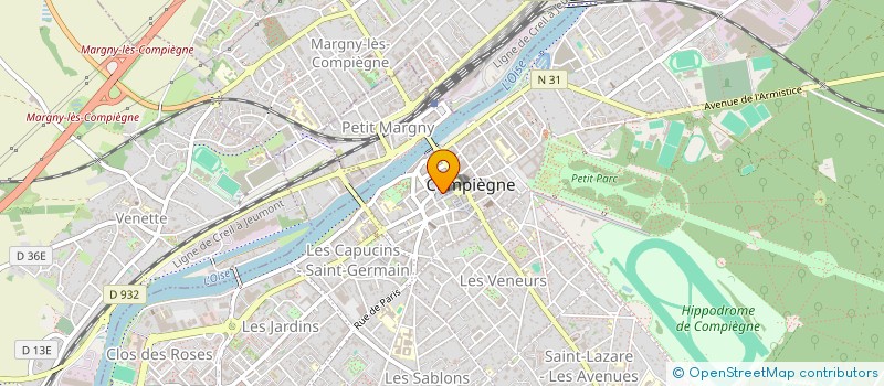 localisation de l'entreprise INDIVISION BATAILLE  COMPIEGNE