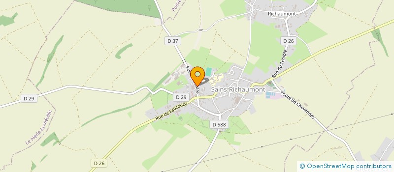 localisation de l'entreprise INDIVISION BATTEUX  SAINS-RICHAUMONT