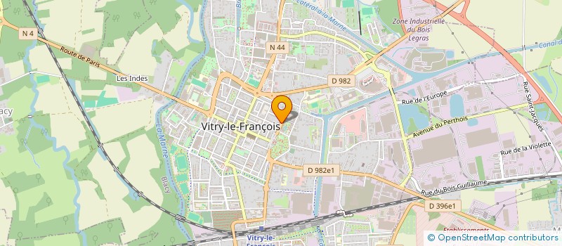 localisation de l'entreprise INDIVISION BATTISTELLA / NEIERS  VITRY-LE-FRANCOIS