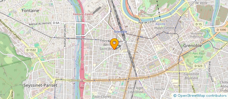 localisation de l'entreprise INDIVISION BAUD BAUDIER  GRENOBLE