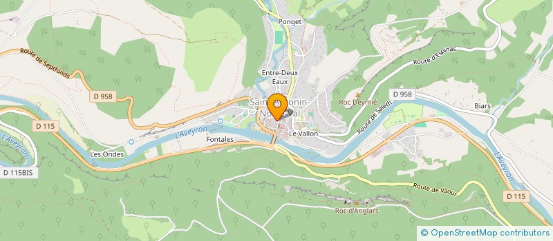 localisation de l'entreprise INDIVISION BAUD GILLES ET CHRISTINE  SAINT ANTONIN NOBLE VAL