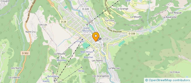localisation de l'entreprise INDIVISION BAUD JOSETTE MARIE LOUISE AL à MORZINE