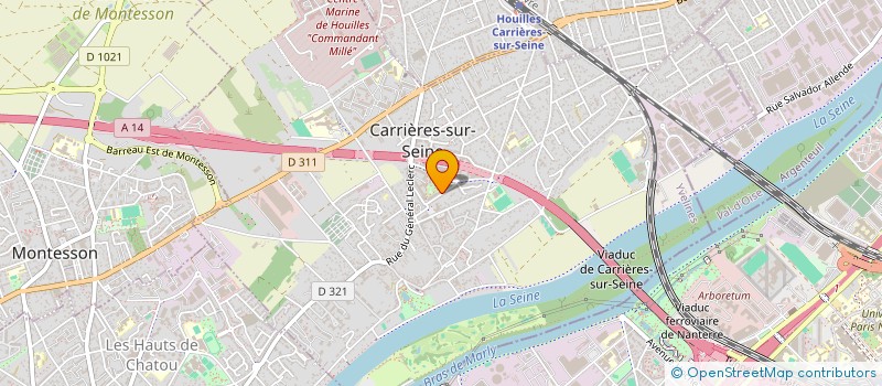 localisation de l'entreprise INDIVISION BAUER / BONACINI à CARRIERES-SUR-SEINE