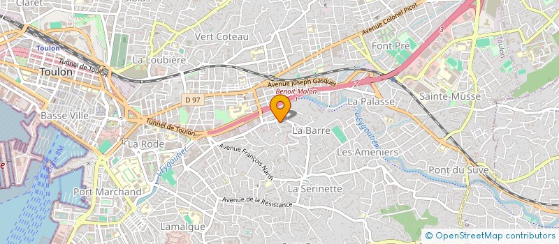 localisation de l'entreprise INDIVISION BAUER ROUX  TOULON