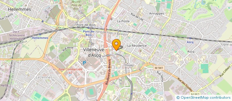 localisation de l'entreprise INDIVISION BAUSSART / RENAUDY à VILLENEUVE-D'ASCQ