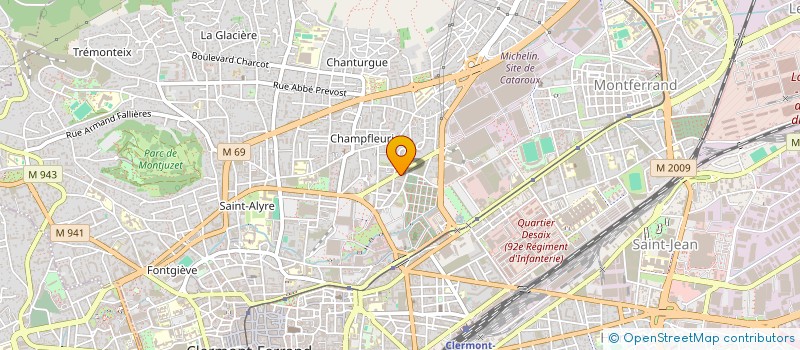 localisation de l'entreprise INDIVISION BEAL TEYSSEDOU  CLERMONT-FERRAND