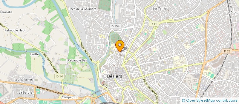 localisation de l'entreprise INDIVISION BEAUCHAMP  BEZIERS