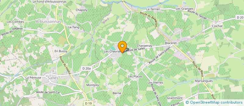 localisation de l'entreprise INDIVISION BEAUCOUR  VAUX EN BEAUJOLAIS