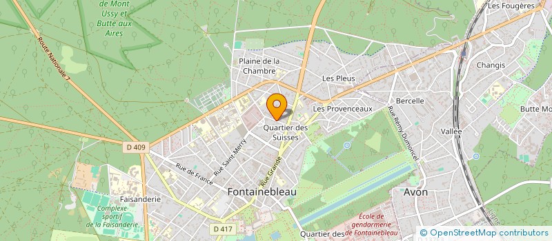 localisation de l'entreprise INDIVISION BEAUDET - BOROWSKA à FONTAINEBLEAU