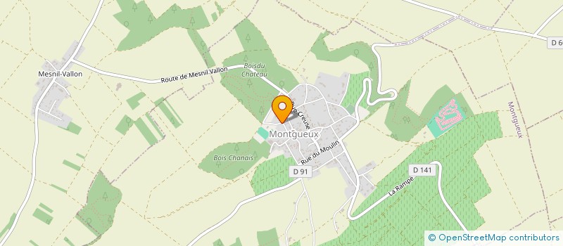 localisation de l'entreprise INDIVISION BEAUGRAND HENRI ET JACQUES à MONTGUEUX