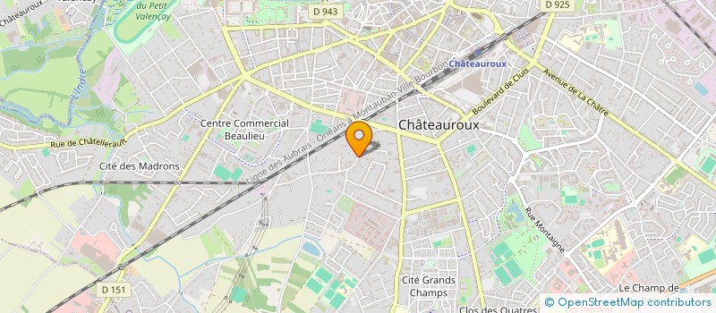 localisation de l'entreprise INDIVISION BEAUJOIN à CHATEAUROUX