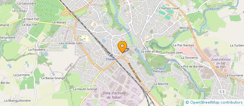 localisation de l'entreprise INDIVISION BEAULANDE-RAISON  CLISSON