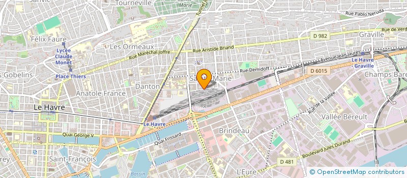 localisation de l'entreprise INDIVISION BEAUMEL AMELIE ET CYRIL  LE HAVRE