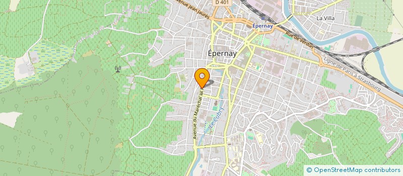 localisation de l'entreprise INDIVISION BEAUSOLEIL JEROME VINCENT  EPERNAY