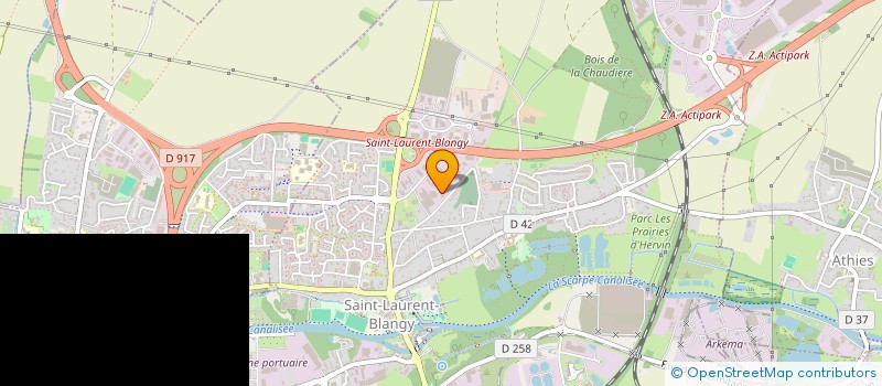 localisation de l'entreprise INDIVISION BEAUVAL MONIQUE  SAINT-LAURENT-BLANGY