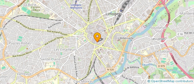 localisation de l'entreprise INDIVISION BEAUZETIER GRANY à LIMOGES