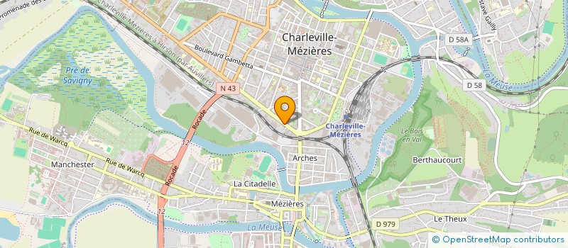 localisation de l'entreprise INDIVISION BECKER CROMBEZ  CHARLEVILLE-MEZIERES