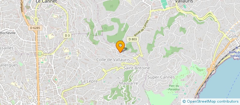 localisation de l'entreprise INDIVISION BECQUET à CANNES