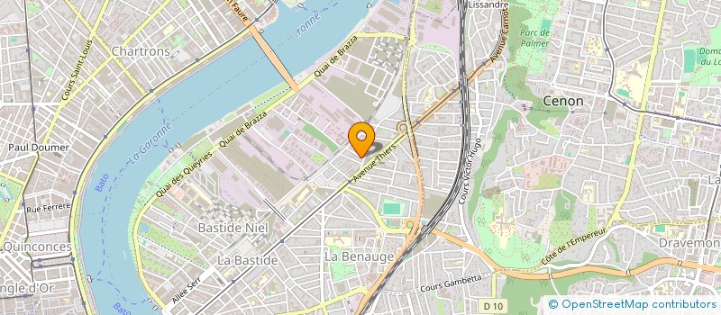 localisation de l'entreprise INDIVISION BECQUET GIUSTINIANI  BORDEAUX