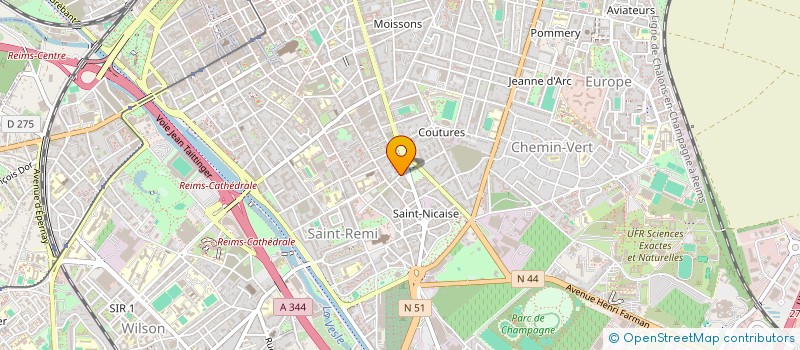 localisation de l'entreprise INDIVISION BEDARIDE  REIMS