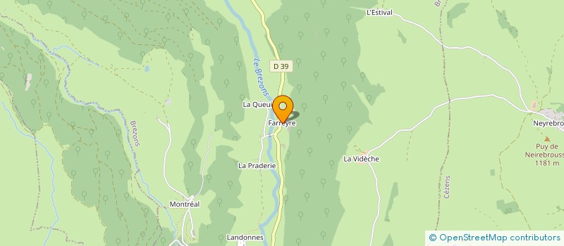 localisation de l'entreprise INDIVISION BEGON à BREZONS