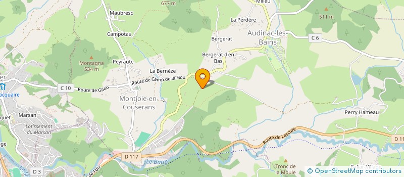 localisation de l'entreprise INDIVISION BEGOUEN ERIC-MOZZICONACCI MARIE-BRUNE à MONTESQUIEU-AVANTES