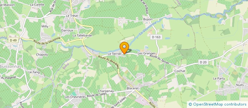 localisation de l'entreprise INDIVISION BEILLARD à SAINT ETIENNE DES OULLIERES