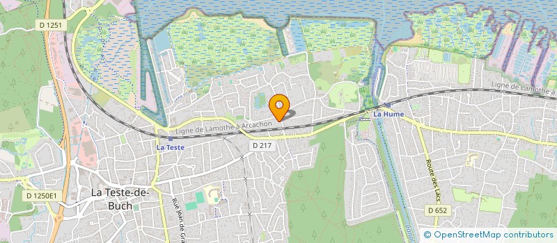 localisation de l'entreprise INDIVISION BELARD ALAIN & GERARD LMNP à LA TESTE-DE-BUCH