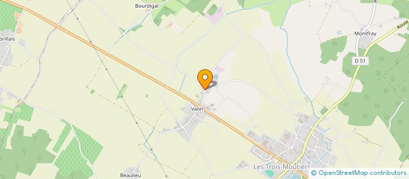 localisation de l'entreprise INDIVISION BELLAMY à LES TROIS MOUTIERS