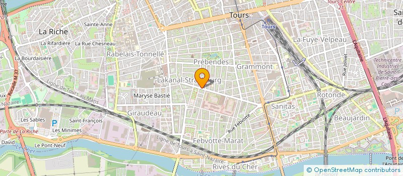 localisation de l'entreprise INDIVISION BELLIARD  TOURS