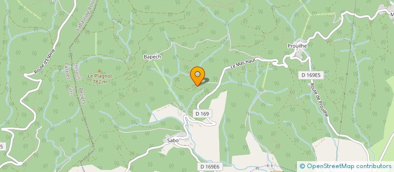 localisation de l'entreprise INDIVISION BELLUCCI ALAIN ET BERNARD  COURNIOU