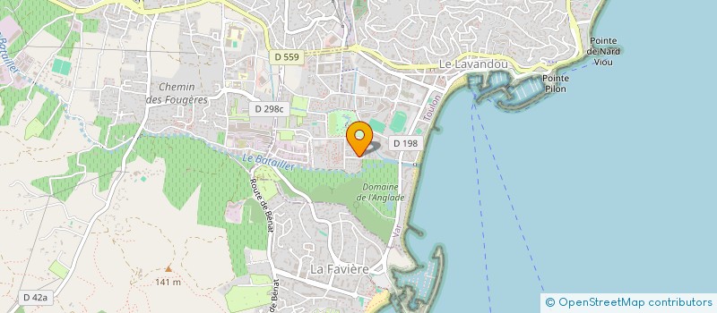localisation de l'entreprise INDIVISION BELOT - VERDY à LE LAVANDOU