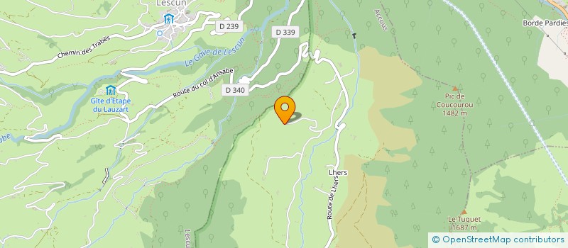 localisation de l'entreprise INDIVISION BENECH FONDEVIELLE  ACCOUS