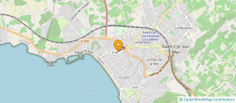 localisation de l'entreprise INDIVISION BENET DANIELE ALLIONE ALAIN à SAINT-CYR-SUR-MER