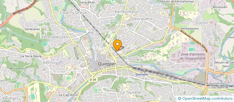 localisation de l'entreprise INDIVISION BENGOLD BIDAULT à QUIMPER