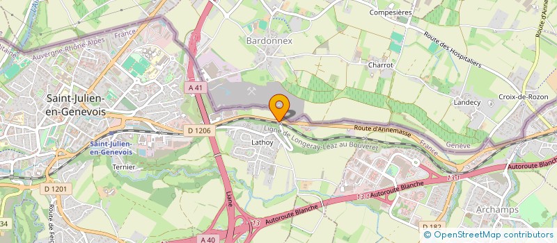 localisation de l'entreprise INDIVISION BENJAMIN BESLER CLEMENT BESLER  COLLONGES-SOUS-SALEVE