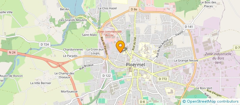 localisation de l'entreprise INDIVISION BENJAMIN FOUCHER - SABRINA ABDELKADER  PLOERMEL