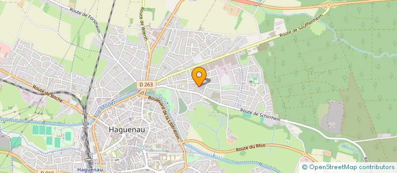 localisation de l'entreprise INDIVISION BENNINGER R & J-P  HAGUENAU