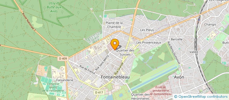 localisation de l'entreprise INDIVISION BENSAOU KISHIDA à FONTAINEBLEAU